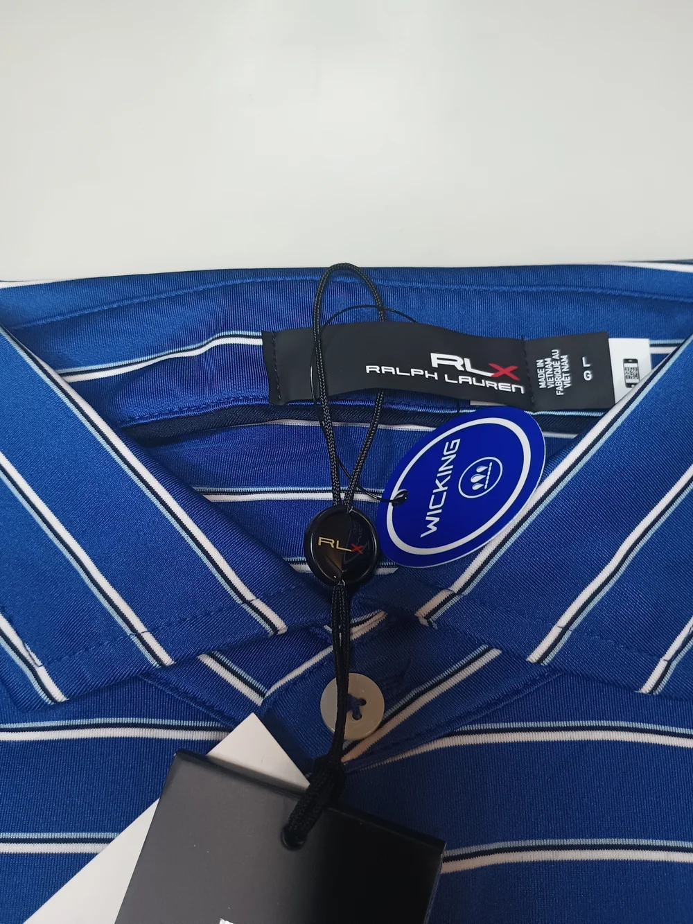 Ralph Lauren RLX Los Angeles Country Club 123rd. U.S. Open Polo Size L Blue